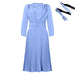 OL Solid Color African Plus Size Dress
