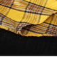 Chemise à carreaux mi-longue ample à manches longues pour femme
