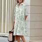 Casual Retro Flower Commuter Collar Shirt