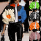 Women's Fashion Temperament Polka Dot Print Short Jacket