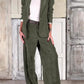 Casual Commuting Corduroy Blazer & Pants Set