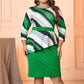 Women's Dress Round Neck Striped Long Sleeve