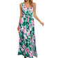 New Bohemian Women's Printed Wear Sleeveless V-neck Dress