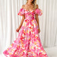 Women's Versatile Casual Waist-tied Puff-sleeve Flare Dress