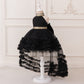 Girls Evening Dress Light Luxury Mesh Pleated Pettiskirt