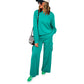 European And American Autumn Trousers Long Sleeve Casual Sweatshirt Trousers Two-piece Set