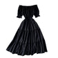 Summer New High Waisted A-line Midi Skirt