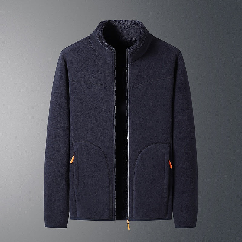 Manteau polaire d'extérieur pour hommes et femmes, pull polaire chaud d'automne et d'hiver doublé polaire