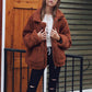 BF Wind Long Sleeve Pocket Casual Loose Plush Jacket
