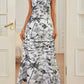 Ladies' Fashion Floral Spaghetti Strap Dress