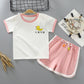 Costume à manches courtes pour enfant Costume deux pièces en coton