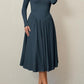 Women's Solid Color Long Sleeve Bottoming Dress