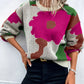 Fashionable All-match Jacquard Leisure Pullover Sweater