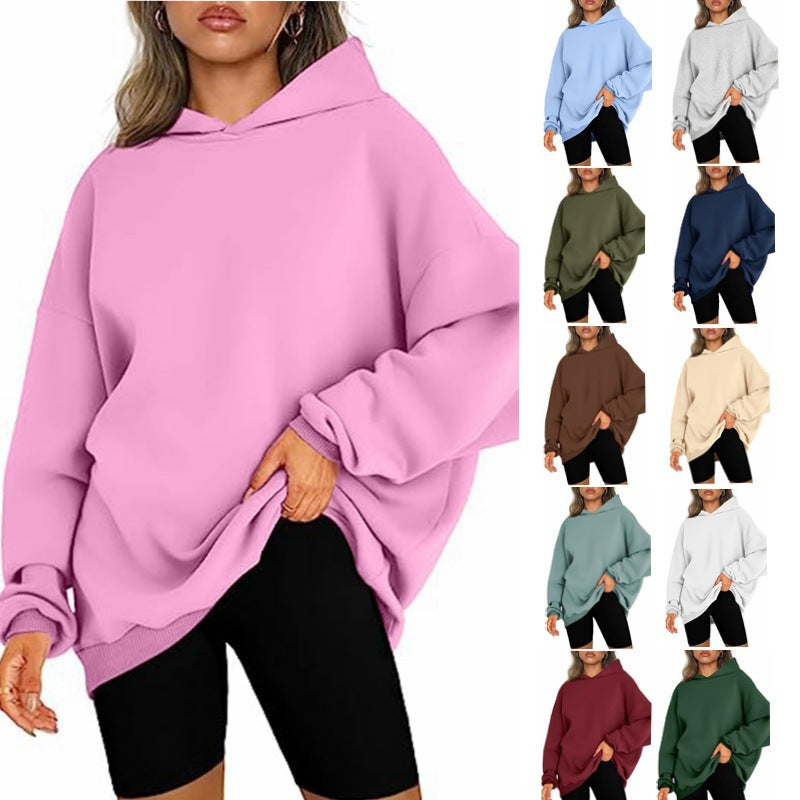 Pull à capuche ample surdimensionné pour femme