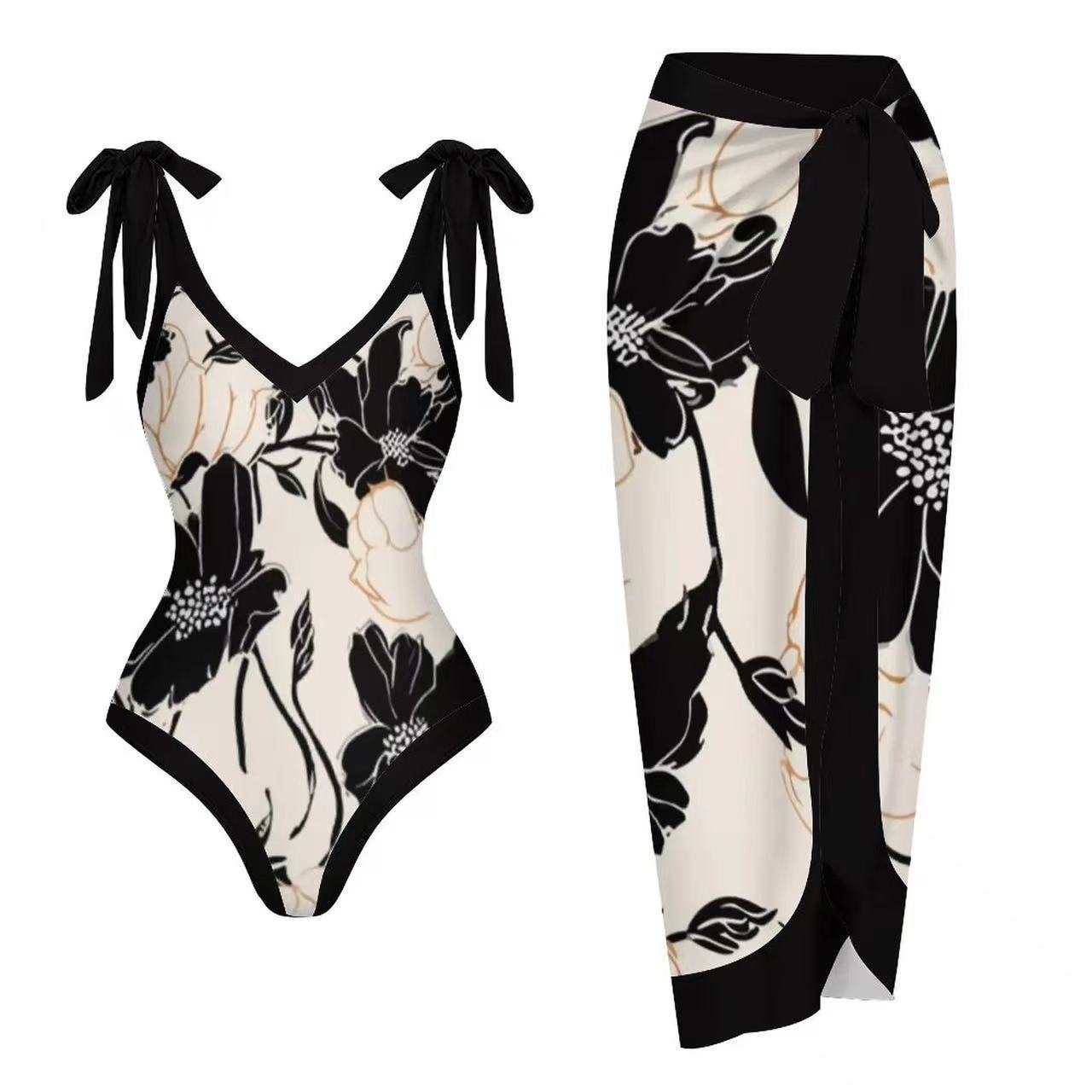 Long Dress Conservative V-neck Slim Fit Women's Suit
