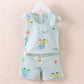 Fashion Children's Sleeveless Vest Shorts Set
