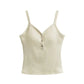 American With Chest Pad Basic Style Small Sling Vest