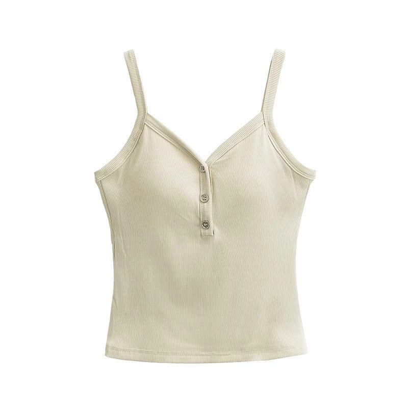 American With Chest Pad Basic Style Small Sling Vest