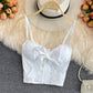 Lace Camisole With Slim Eyelashes And Beautiful Back