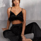 European And American New Feather Camisole Set