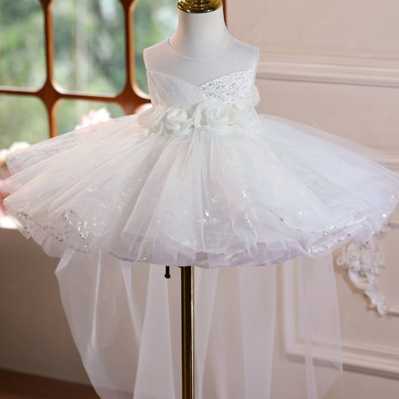New Children's Piano Performance Host Wedding Dress Costume