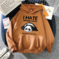 Plush Hooded Sweater Coat Plus Size Hoodie
