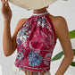 Summer Floral Print Open Collar Shirt
