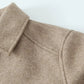 Veste courte douce et décontractée pour femme