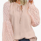 Lace Stitching Lace Loose T-shirt