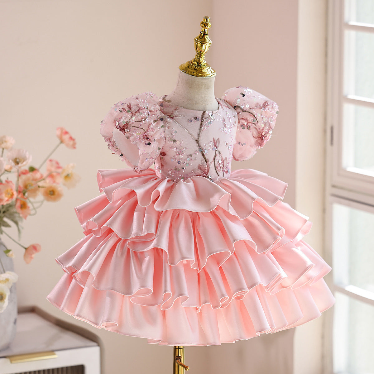 One-year-old Baby Girl Zhuazhou Princess Dress Light Luxury High-end Pettiskirt