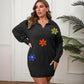 Wool Embroidery Flower Stitching Woolen Skirt