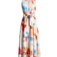 Robe à lacets imprimée à col polo pour femme