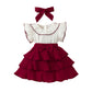 Girls Fashion Minimalist Bowknot Cake Dress
