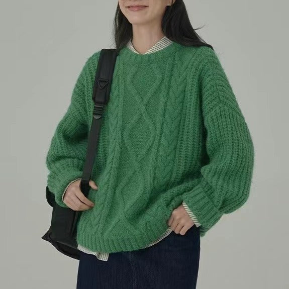 Pull gluant doux et ample pour femme