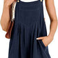 Women's Short Overalls Summer Casual Adjustable Strap Loose Short Bib Overalls Jumpsuit Rompers