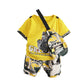 Baby Boy's Cotton Print Short Sleeve Suit