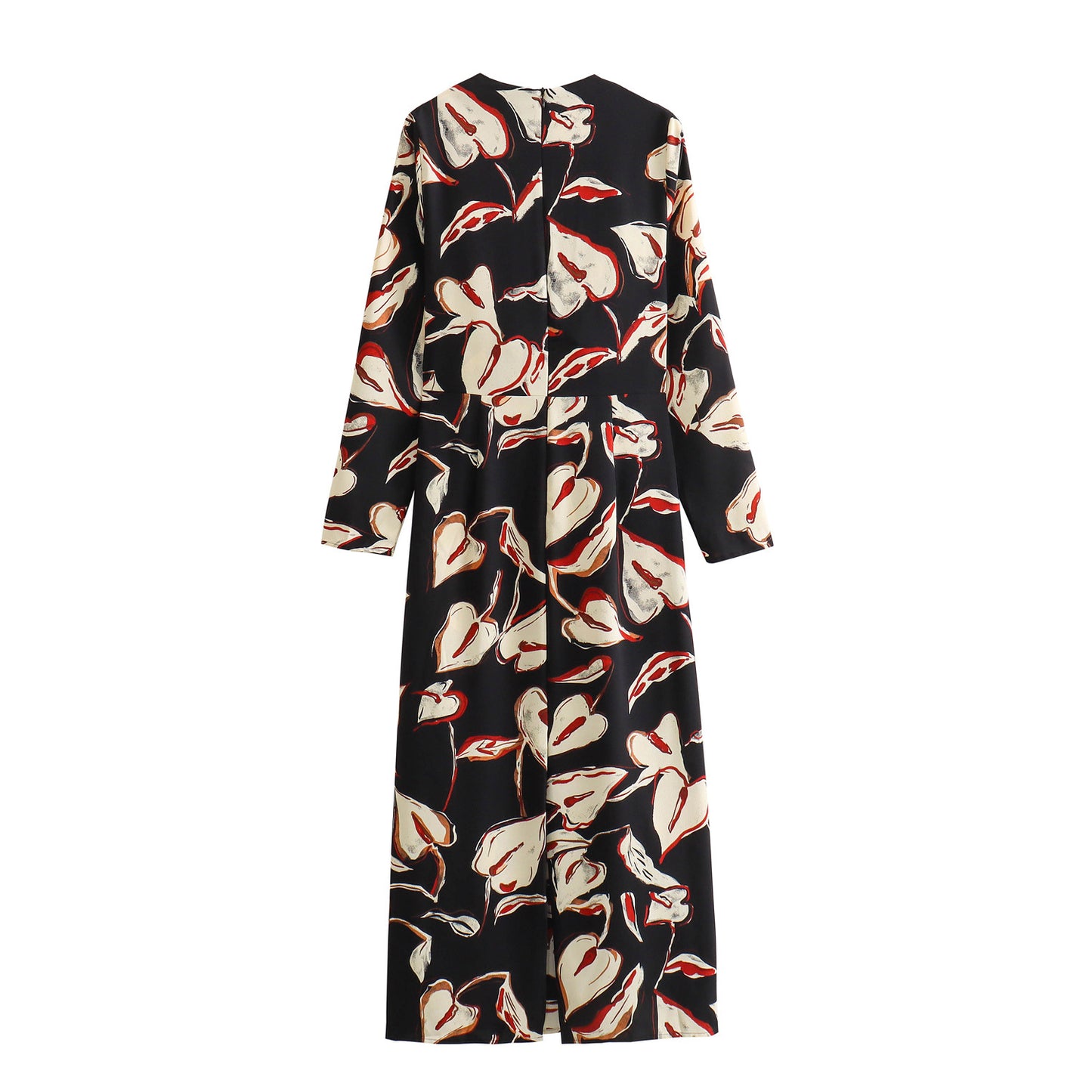 Robe jupe mi-longue à imprimé floral pour femme