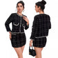 Women's Spring Slimming Tweed Skirt Two-piece Set