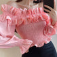 Women's Ruffled Off-shoulder Top