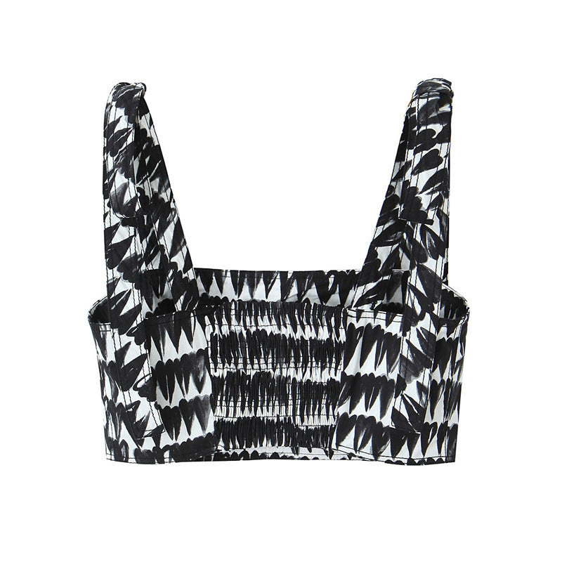 European And American Style Fashion Printing Two Pieces