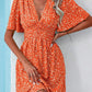 Robe confortable et décontractée à manches courtes pour femme