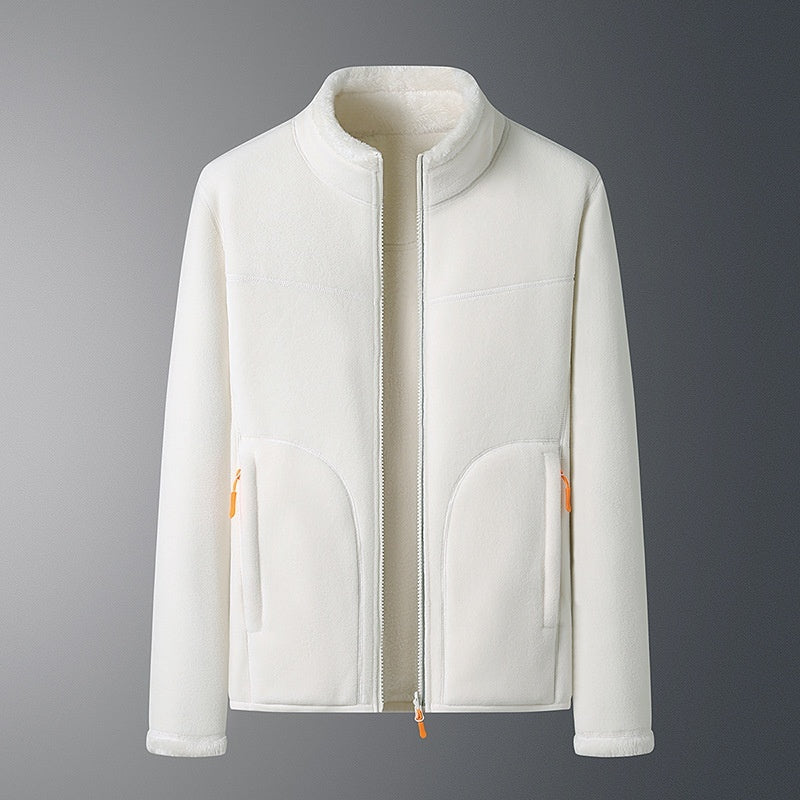 Manteau polaire d'extérieur pour hommes et femmes, pull polaire chaud d'automne et d'hiver doublé polaire