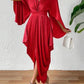 Women's Cloak Pleated Wave Dress