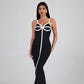 Bandage Dress Sling Stitched Backless Slim Fit Bandage