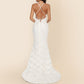 V-neck Brace Large Trailing Wedding Dress