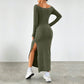 Women's Simple Elegant Fashion Set Strapless Dress
