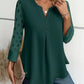 Mesh Sleeves Button Shirt For Women Spring And Summer