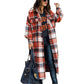 Women's Fashion Long-sleeved Loose Plaid Shirt