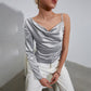 Solid Color Striped European And American Camisole Vest