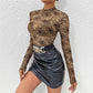 Mesh Bottoming Shirt Thin See-throughFlattering Top For Women